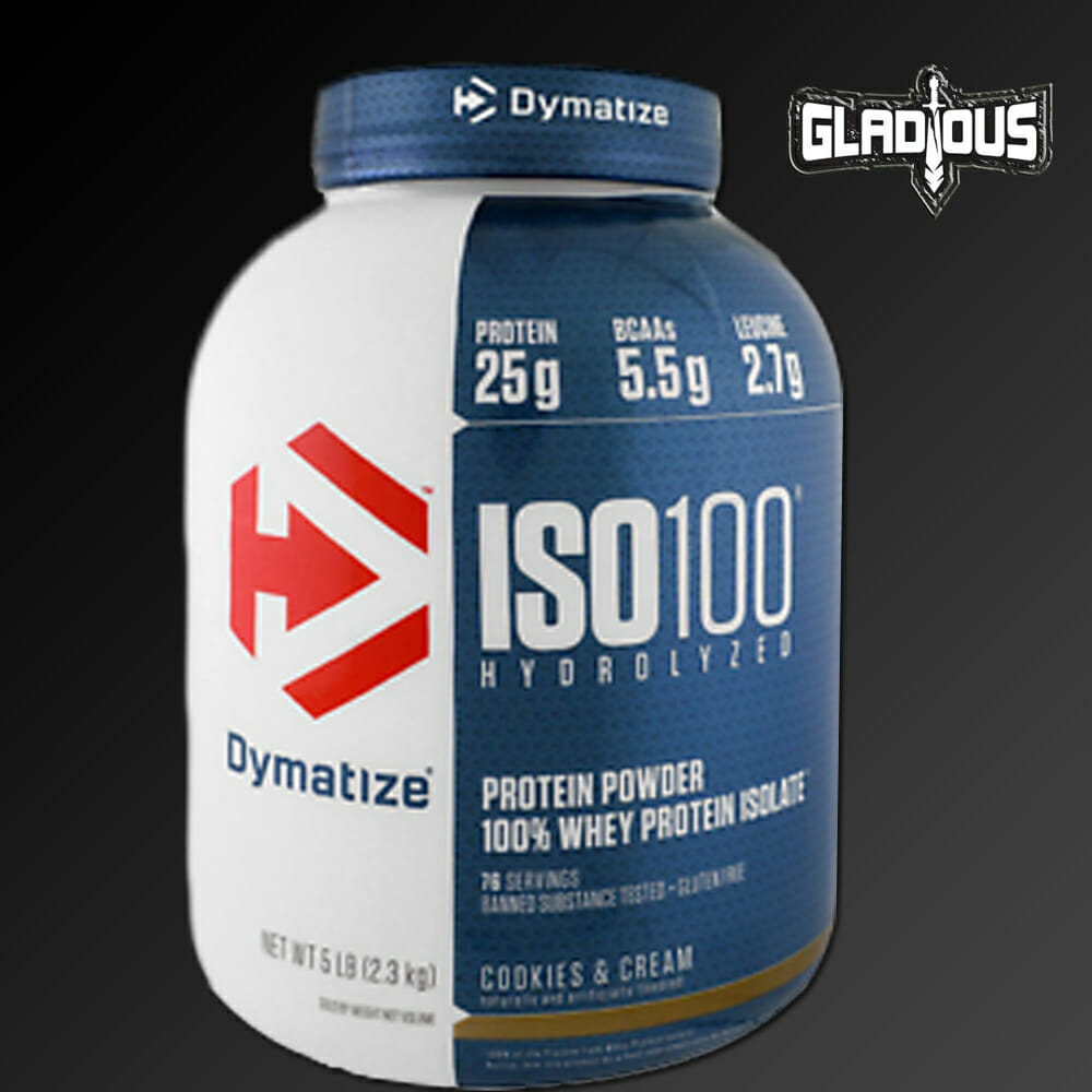 DYMATIZE NUTRITION ISO 100 BY GLADIOUS